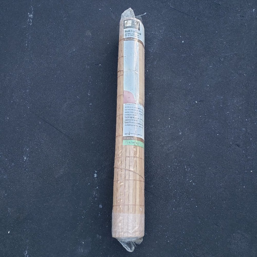 At Home Meijer - Roll-Up Blind Bamboo - 30" x 72"